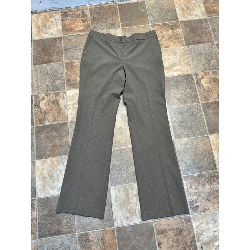 Talbots Mens Taupe Brown Straight Leg Dress Pants Size 8 Professional Trousers
